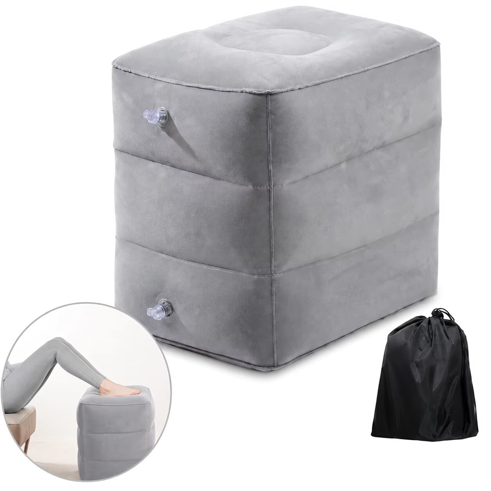 Office Footrest Cushion - 휴대용 풍선형 여행 발 받침대 -