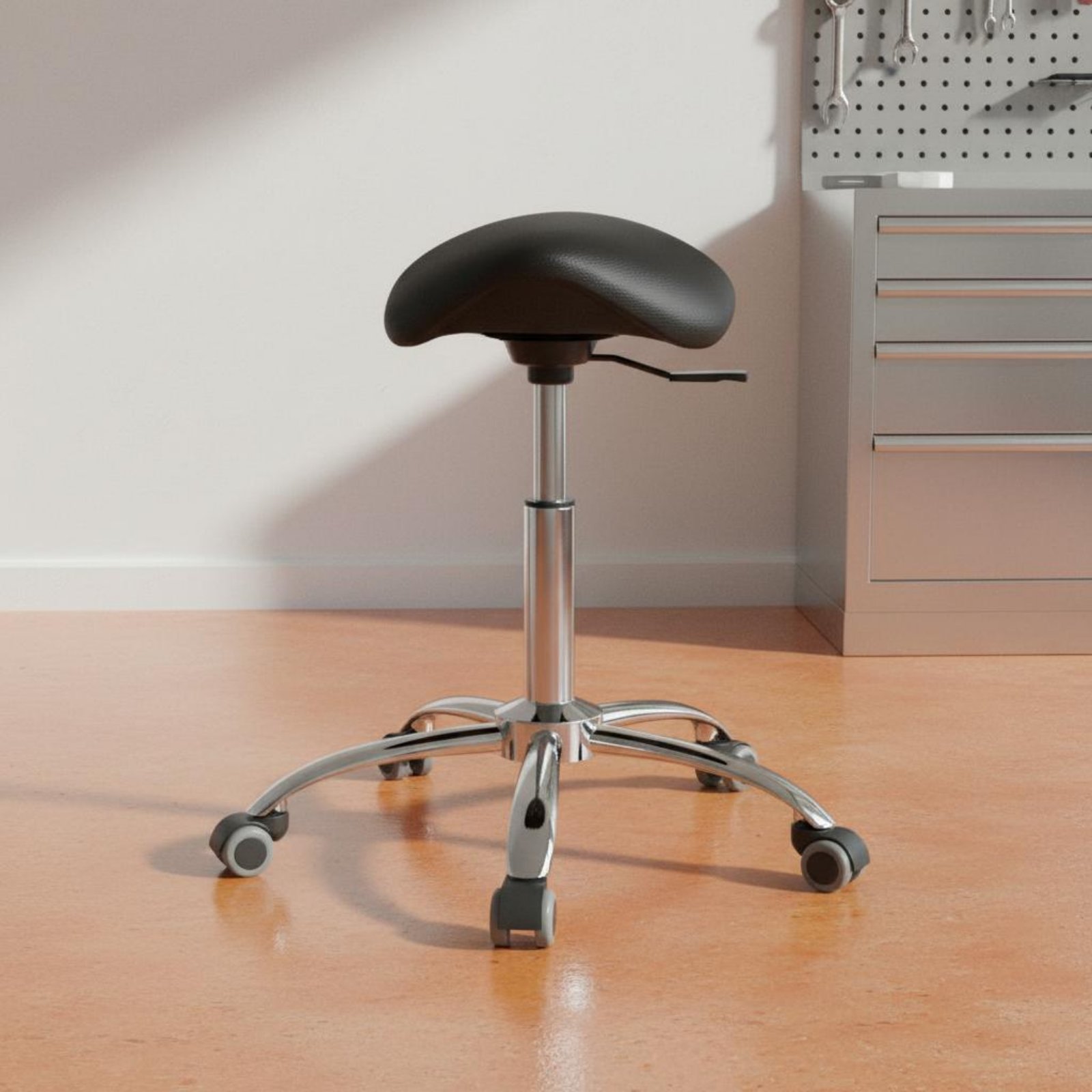 Furniture Chairs For Office - 회전식 안장형 스툴, 헤비듀티 인체공학적 안장형