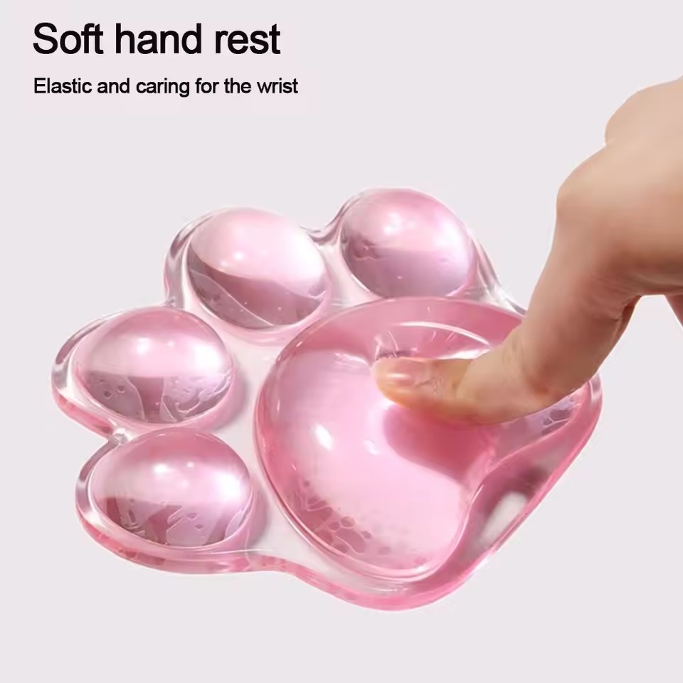 귀여운 게임용 마우스 패드 손목 받침대 투명한 고양이  - Office Footrest Cushion 리뷰 및 가격