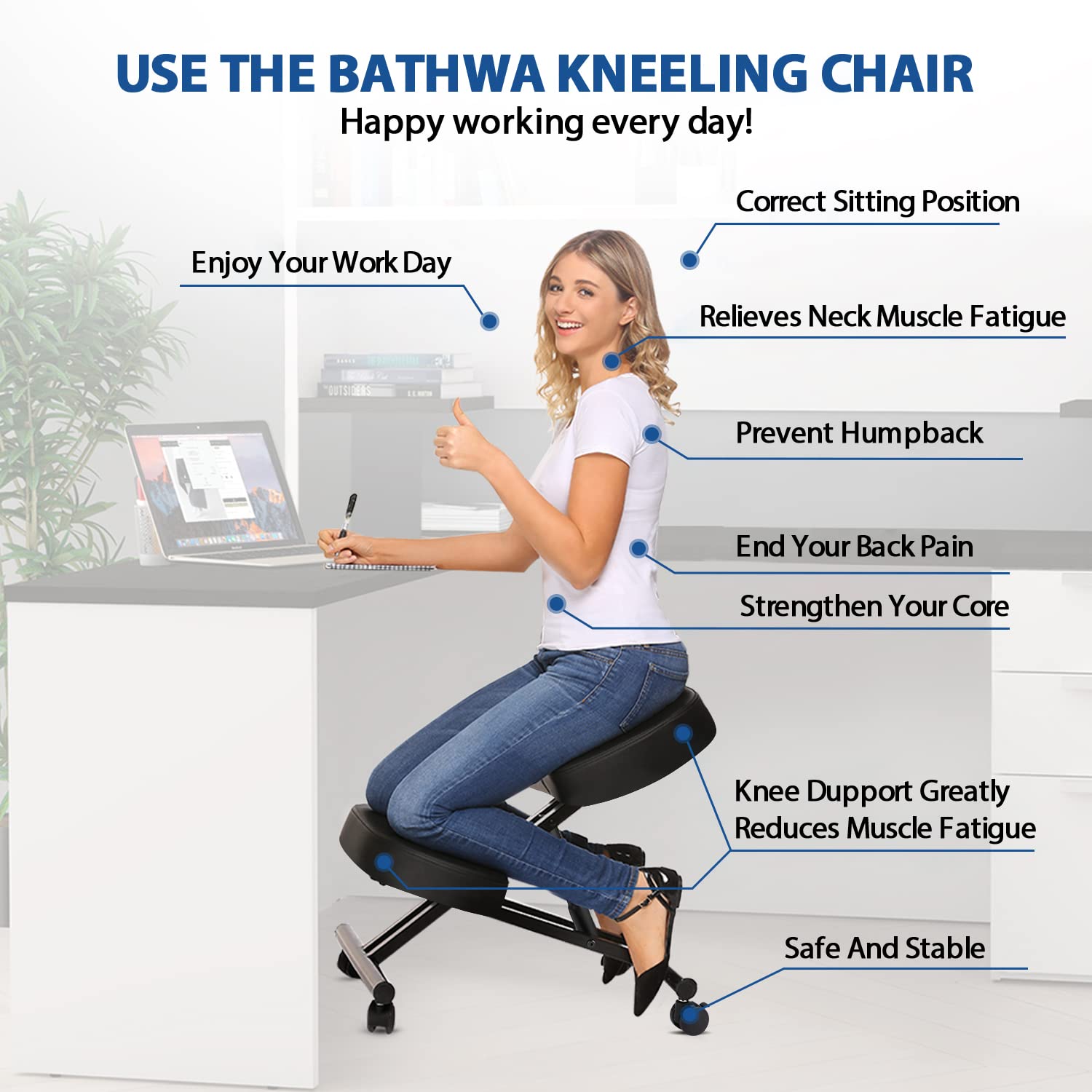 사무실용 인체공학적 무릎꿇이 의자, 가정 및 사무실용  - Furniture Chairs For Office 리뷰 및 가격