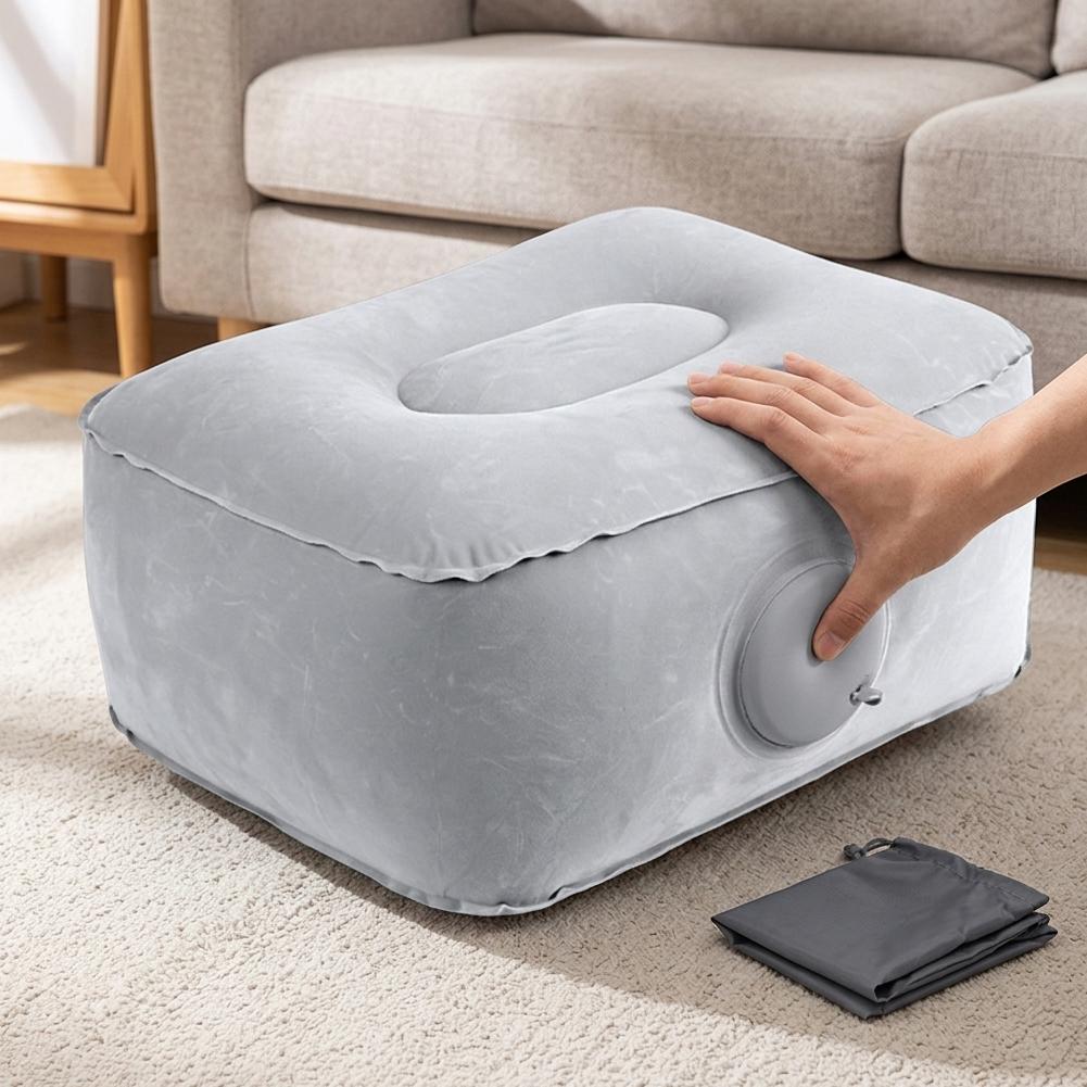 눌러서 풀 수 있는 에어쿠션 휴대용 발 받침대 시트 패 - Office Footrest Cushion 리뷰 및 가격