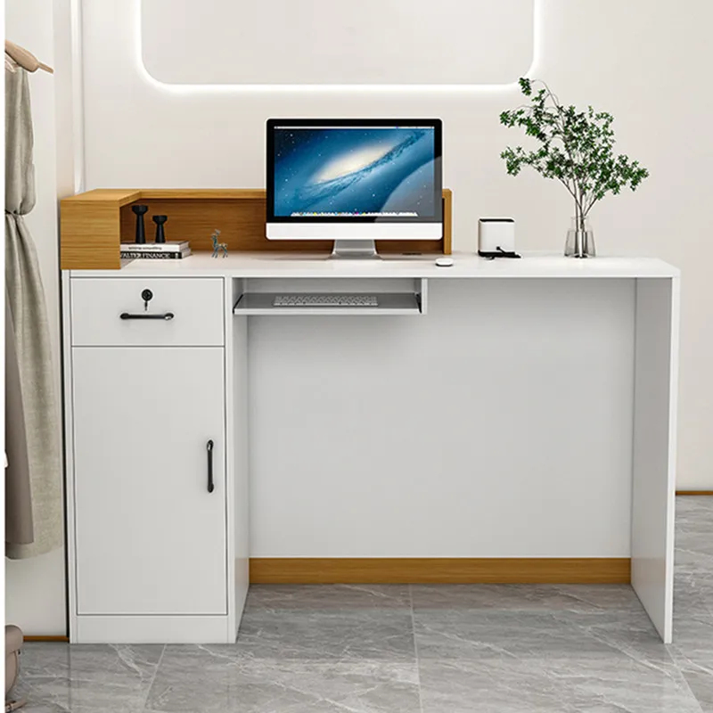 맞춤형 원목 호텔 리셉션 데스크 모던 오피스 프론트 카 - Office Furniture Brands 리뷰 및 가격